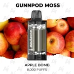 GunnPod Moss Apple Bomb 8000 Puffs
