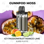 GunnPod Moss Icy Passionfruit Mango Lime 8000 Puffs
