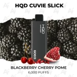 HQD Cuvie Slick Blackberry Cherry Pome 6000 Puffs