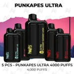 5 PCS - Punkapes Ultra 4000 Puffs