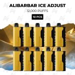 10 PCS - Alibarbar Ice Adjust 12000 Puffs