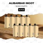 10 PCS - Alibarbar Ingot 9000 Puffs
