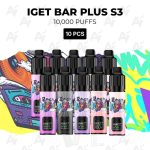 10 PCS - IGET Bar Plus S3 10000 Puffs