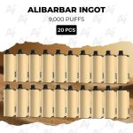 20 PCS - Alibarbar Ingot 9000 Puffs