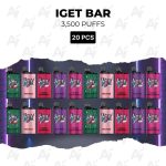 20 PCS - IGET Bar 3500 Puffs