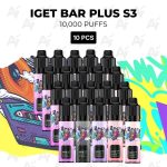 20 PCS - IGET Bar Plus S3 10000 Puffs