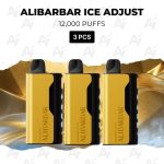 3 PCS - Alibarbar Ice Adjust 12000 Puffs