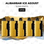 5 PCS - Alibarbar Ice Adjust 12000 Puffs