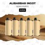 5 PCS - Alibarbar Ingot 9000 Puffs
