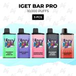 5 PCS - IGET Bar Pro 10000 Puffs