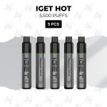 5 PCS - IGET Hot 5500 Puffs