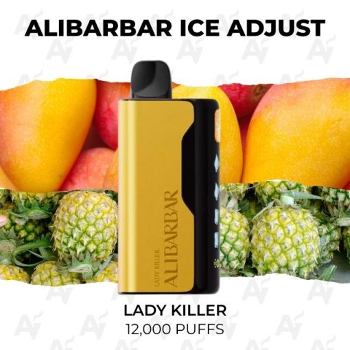 alibarbar ice adjust 12000 puffs lady killer