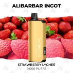 Alibarbar Ingot 9000 Puffs Strawberry Lychee
