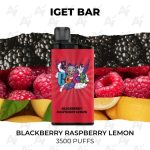 IGET Bar Blackberry Raspberry Lemon 3500 Puffs