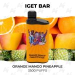 IGET Bar Orange Mango Pineapple  3500 Puffs