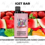 IGET Bar Strawberry Watermelon Hard Candy 3500 Puffs