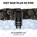 IGET Bar Plus S3 Pod Blackberry Ice 10000 Puffs