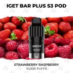 IGET Bar Plus S3 Pod Strawberry Raspberry 10000 Puffs