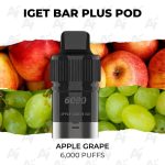 IGET Bar Plus Pod Apple Grape 6000 Puffs