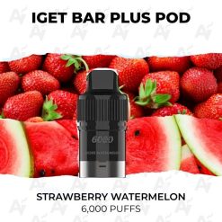 iget bar plus pod 6000 puffs strawberry watermelon