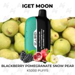 IGET Moon Blackberry Pomegranate Snow Pear K5000 Puffs