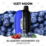 IGET Moon Blueberry Raspberry Ice K5000 Puffs