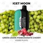 IGET Moon Green Grape Pomegranate Cherry K5000 Puffs