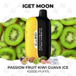 IGET Moon Passion Fruit Kiwi Guava Ice K5000 Puffs