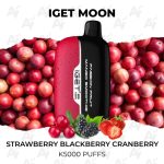 IGET Moon Strawberry Blackberry Cranberry K5000 Puffs