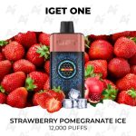 IGET One Strawberry Pomegranate Ice 12000 Puffs