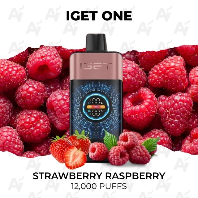 iget one 12000 puffs strawberry raspberry