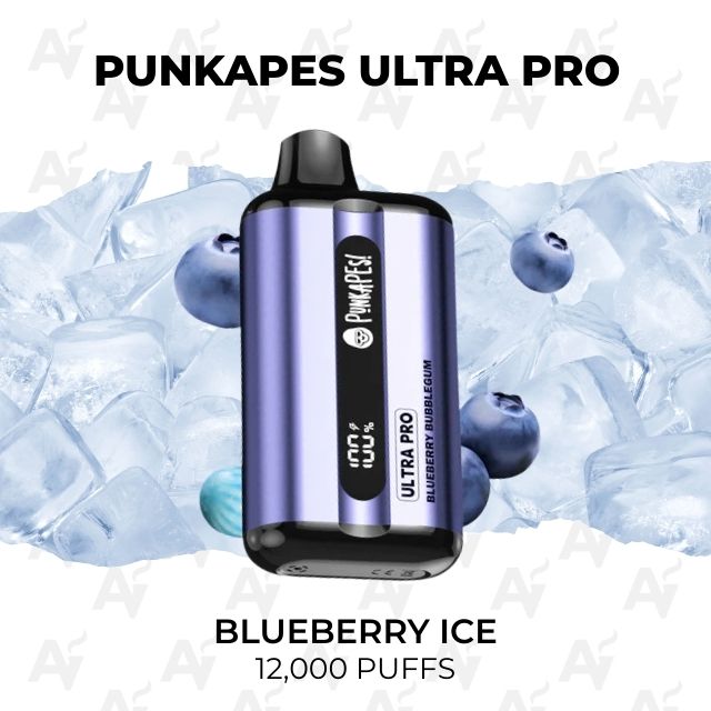 Punkapes ultra pro 12000 puffs blueberry ice