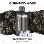 GunnPod Moss Blackberry Ice 8000 Puffs