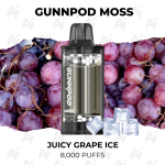GunnPod Moss Juicy Grape Ice 8000 Puffs