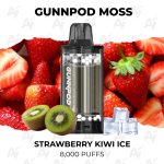 GunnPod Moss Strawberry Kiwi Ice 8000 Puffs
