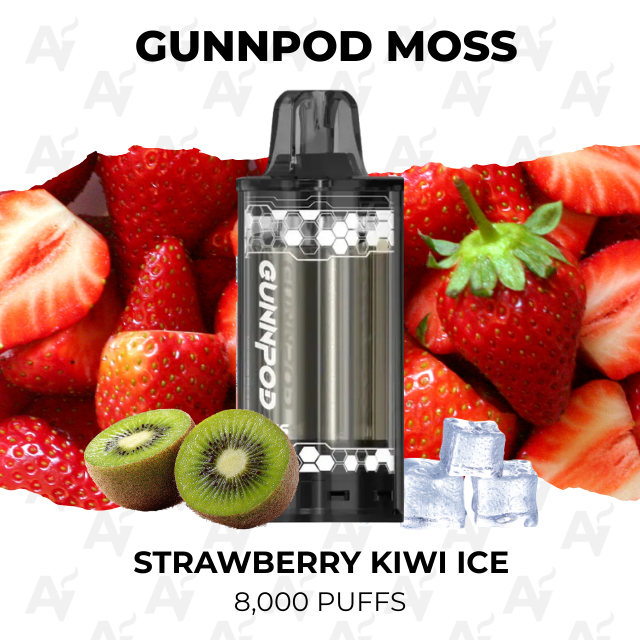 Gunnpod moss 8000 strawberry kiwi ice