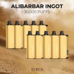 10 PCS - Alibarbar Ingot 30000 Puffs