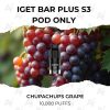 Iget bar plus s3 pod only chupachups grape10,000 puffs