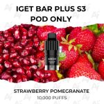 IGET Bar Plus S3 Pod Only Strawberry Pomegranate 10,000 Puffs