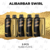 5 PCS – Alibarbar Swirl 13000 Puffs