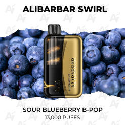 Alibarbar Swirl Sour Blueberry B Pop 13000 Puffs