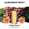 Alibarbar Ingot Grape Peach 15000 Puffs gold pod kit with grapes and peaches