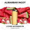 Alibarbar Ingot Lychee Watermelon 15000 Puffs gold pod kit with watermelon and lychees