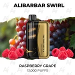 Alibarbar Swirl Raspberry Grape 13000 Puffs