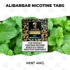 ALIBARBAR Nicotine Tabs Mint 4mg pack of 20 oral nicotine tabs with fresh mint leaves