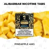 ALIBARBAR Nicotine Tabs Pineapple 4mg pack of 20 oral nicotine tabs with fresh pineapple chunks